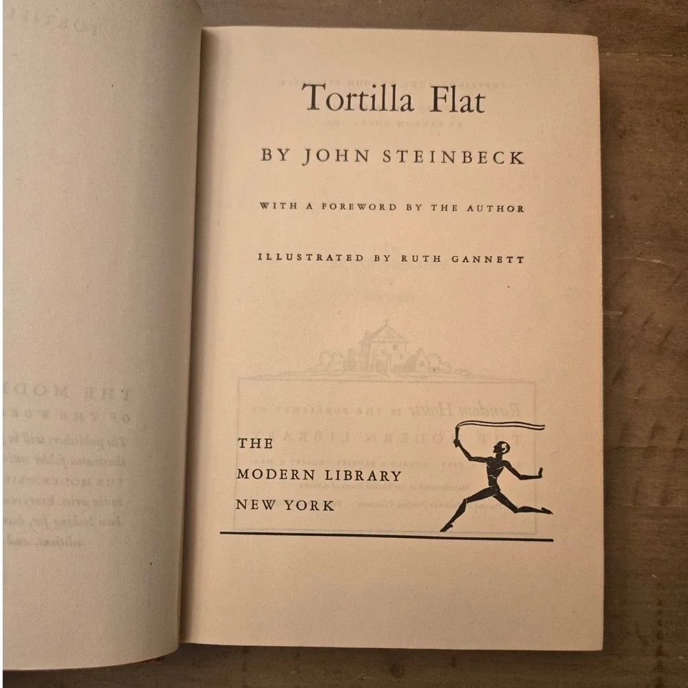 Modern Library John Steinbeck Tortilla Flat / In Dubious Battle Hardcover Books